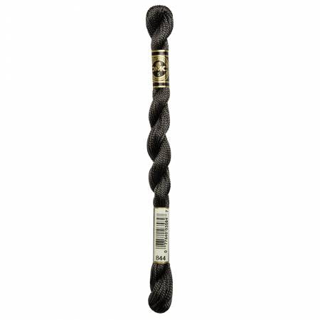 DMC Pearl Cotton Skein Size 5 Black Pepper #844