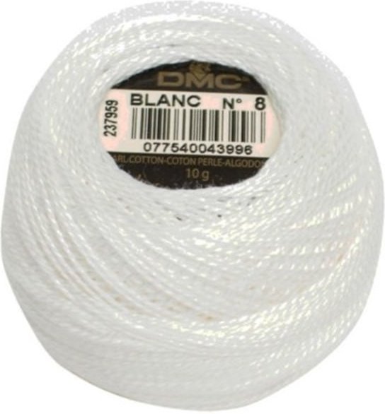 DMC Pearl Cotton Ball Size 8 White/Blanc