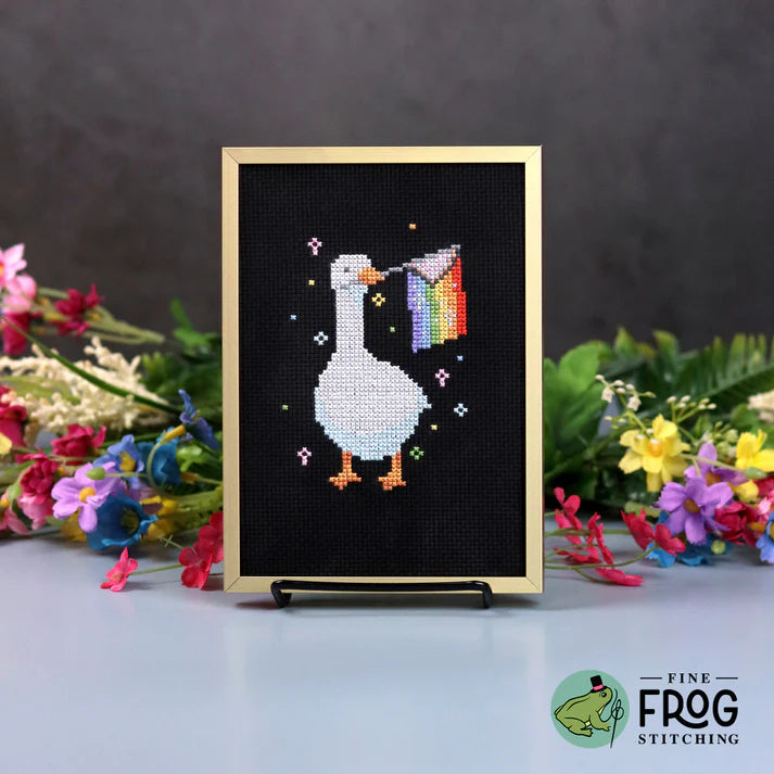 Progress Goose - Fine Frog Stitching