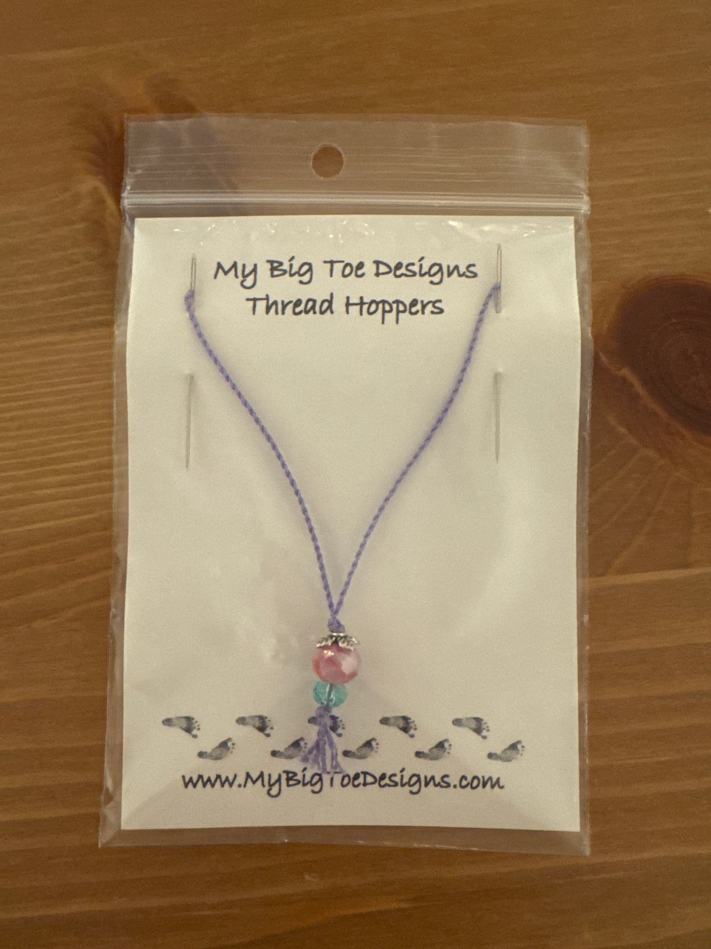 Purple and Pink Thread Hoppers - My Big Toe Designs