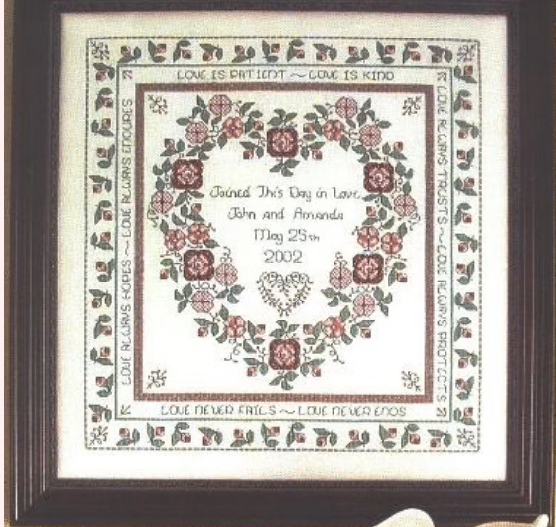 Baltimore Rose Wedding Sampler Revised- Rosewood Manor