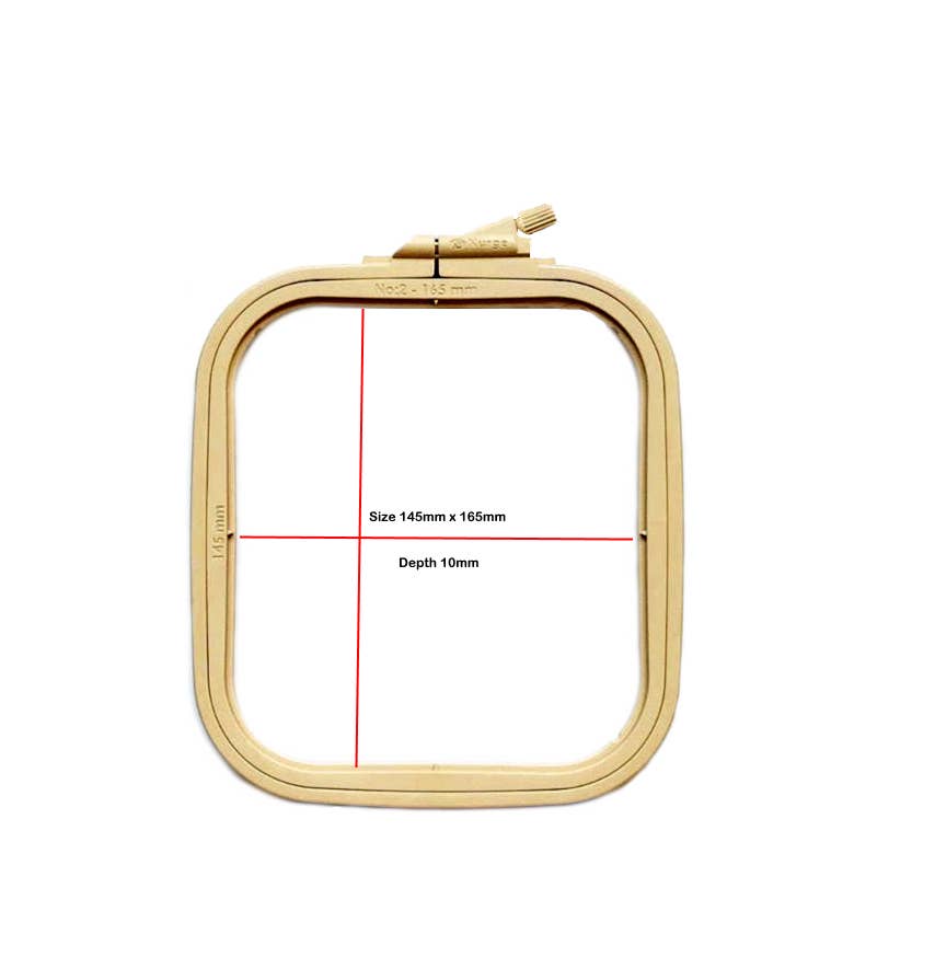 Nurge Square Plastic Hoop 5" x 6" - Pastel Lilac