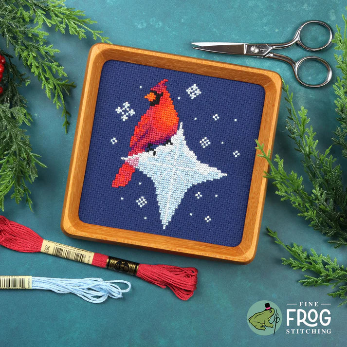 Ice Star Cardinal - Fine Frog Stitching