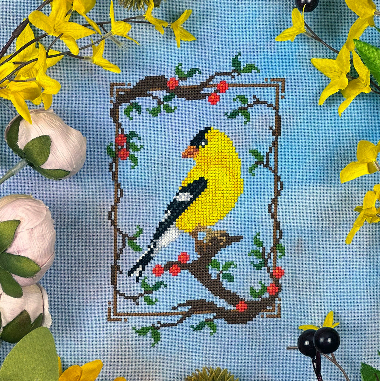 Summer Goldfinch - Stitch Crypt - 2026 Nashville Needlework Market PREORDER