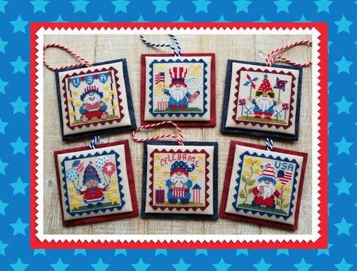 Patriotic Gnome Littles - Waxing Moon Designs