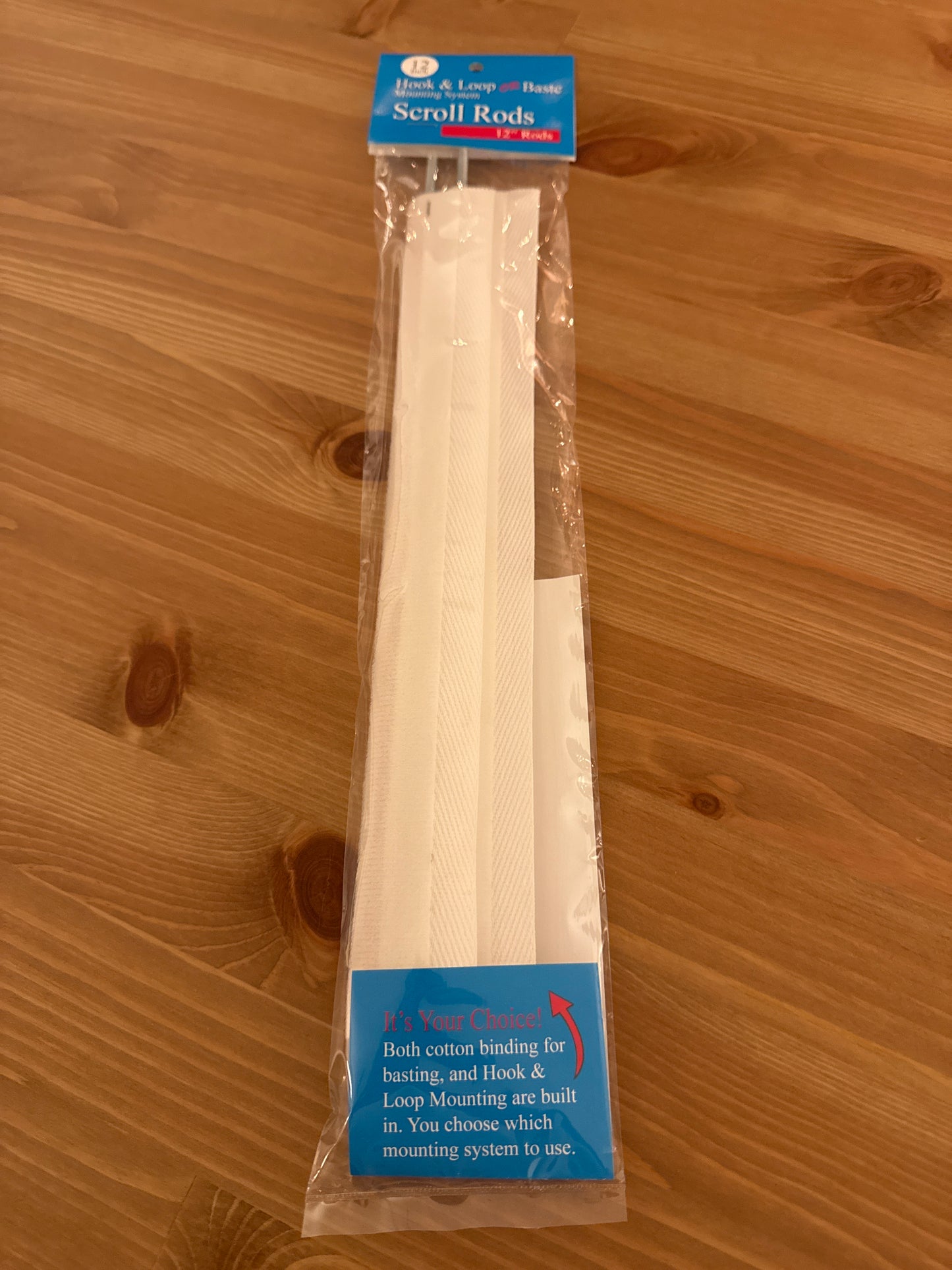 12" Scroll Rod with Loop and Webbing