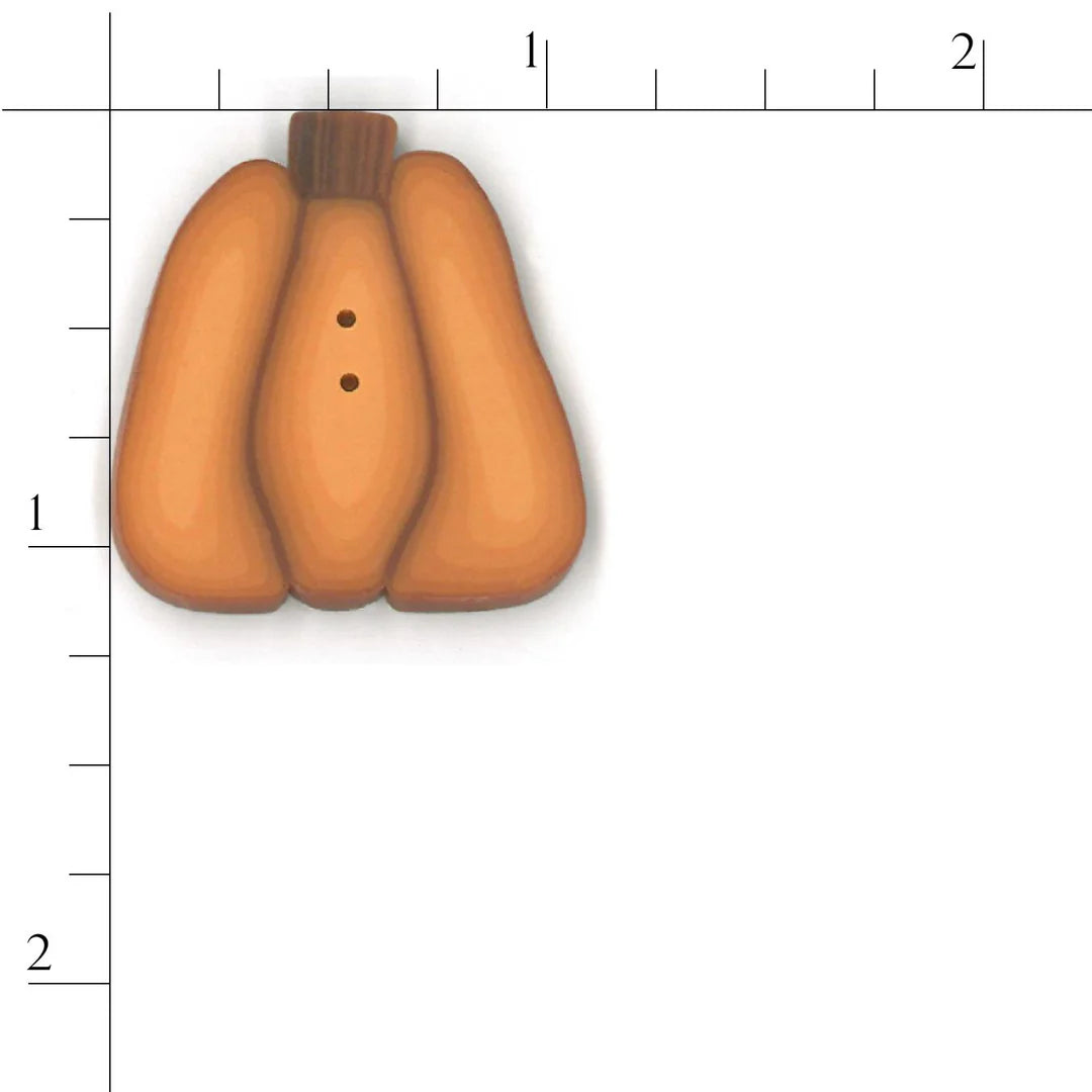 Large Golden Pumpkin Button - Just Another Button Company