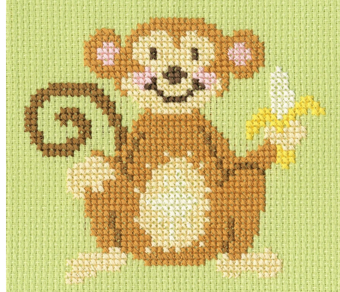 Monkey Madness Cross Stitch Kit by Bothy Threads