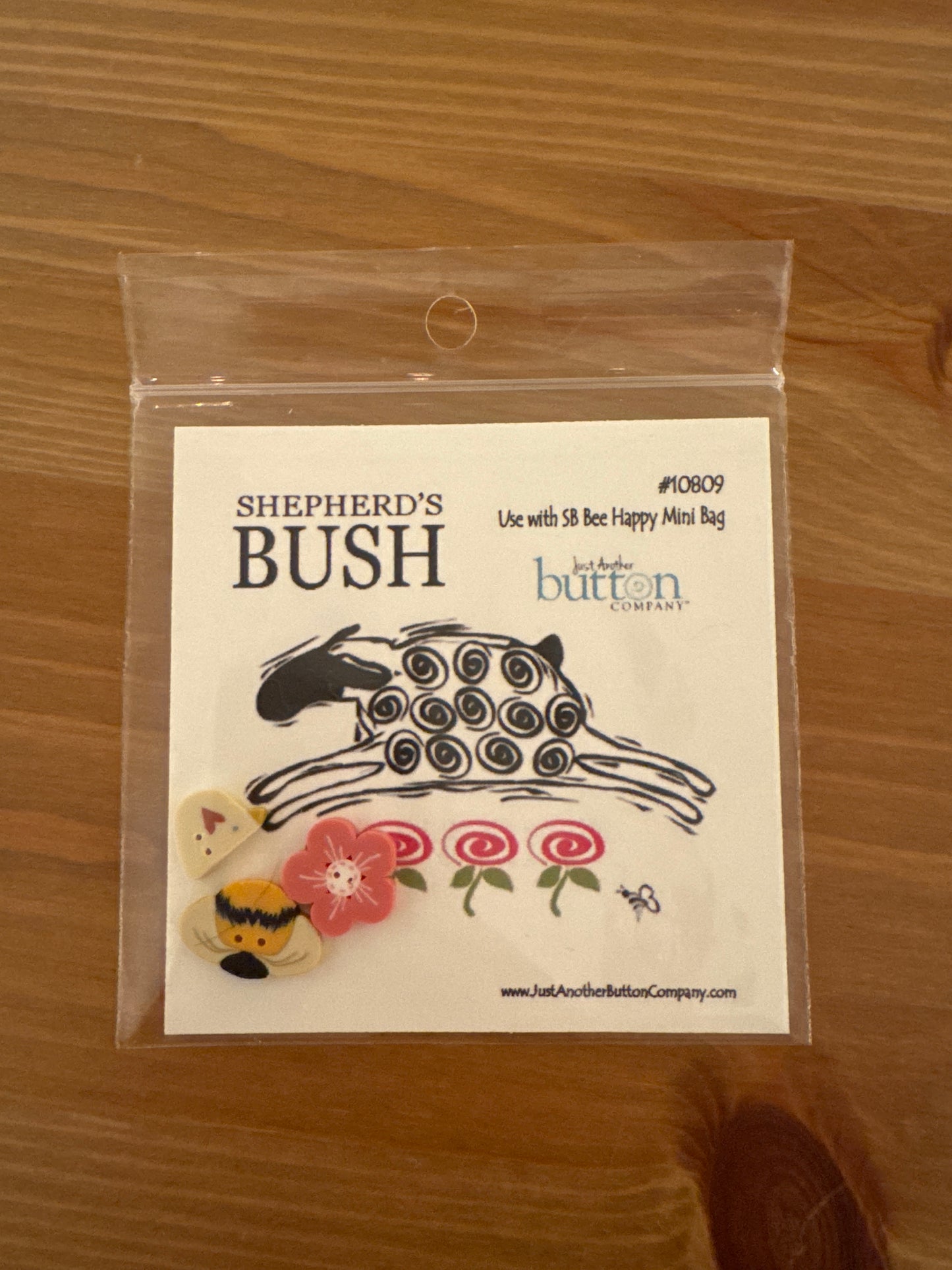 Bee Happy Mini Bag Button Collection - Just Another Button Company