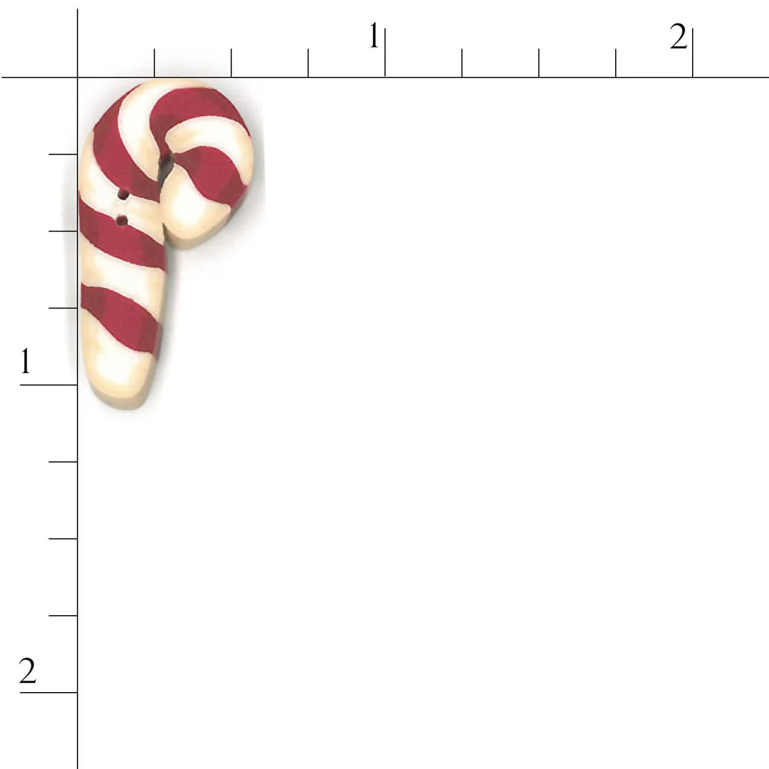 Small Flat Candy Cane - Just Another Button Company