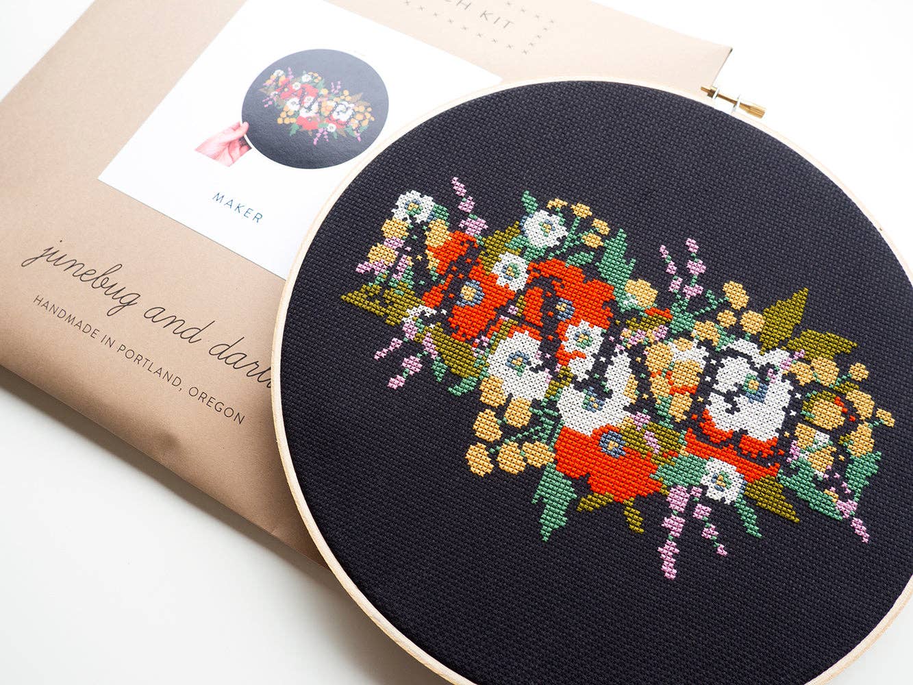 Maker Cross Stitch Kit - Junebug and Darlin