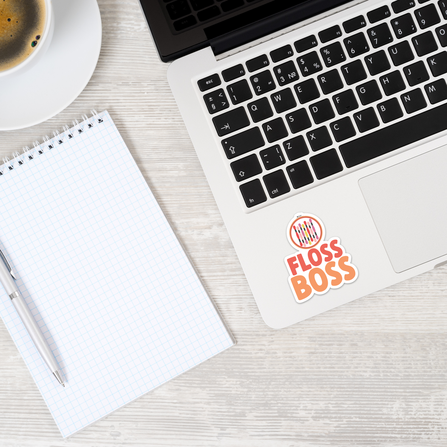 Stitchy Stickers - Floss Boss Orange