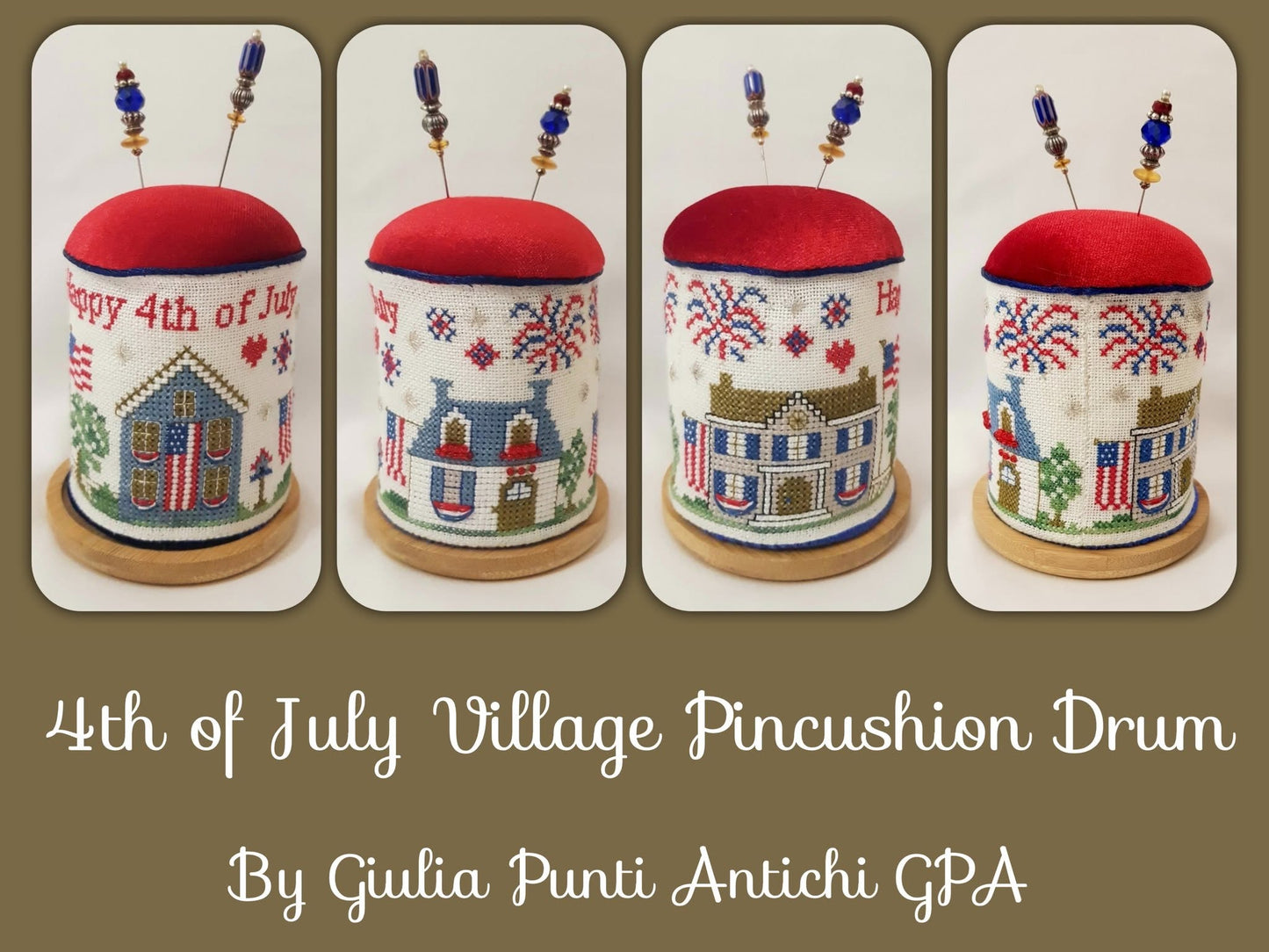 4th of July Village Drum - Giulia Punti Antichi