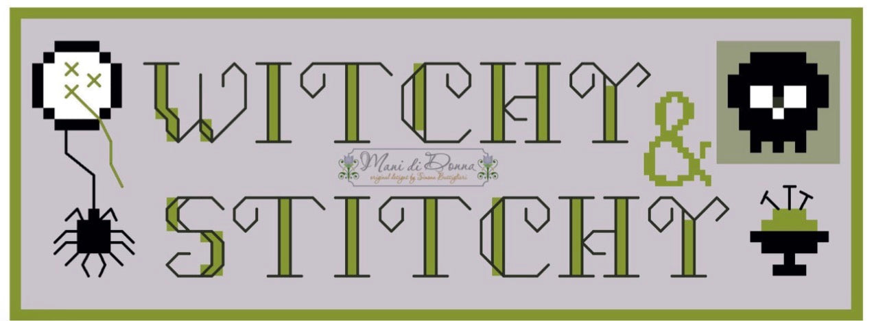 Halloween Mystery project Witchy and Stitchy Ornaments - Mani Di Donna - 2026 Needlework Marketplace PREORDER
