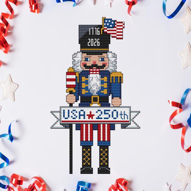 Nutcracker Series - USA 250th Semiquincentennial - Cross Stitch Wonders
