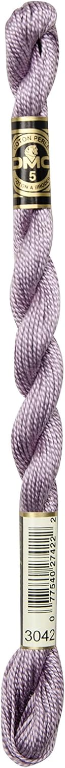 DMC Pearl Cotton Skein Size 5 Light Antique Violet #3042
