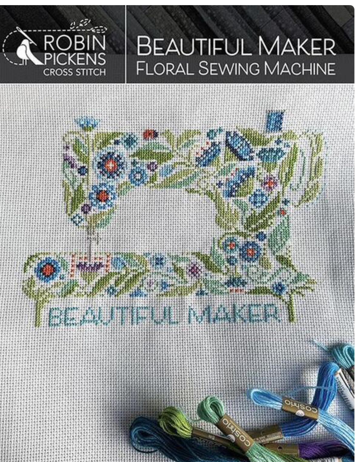 Beautiful Maker Floral Sewing Machine - Robin Pickens