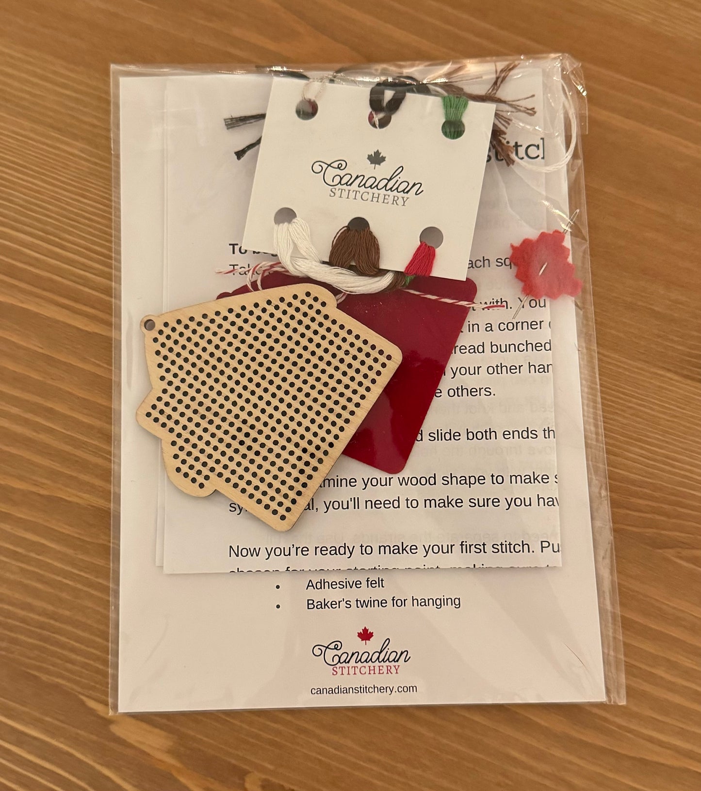 Gingerbread House Ornament Kit - Canadian Stitchery