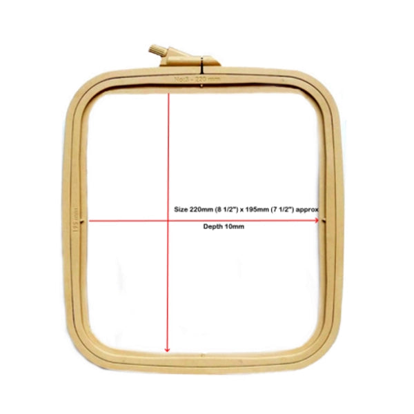 Nurge Square Plastic Hoops 10" x 11" - Coffee Brown