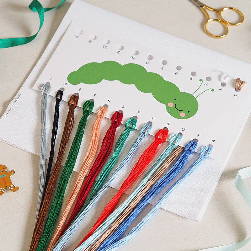 Hello Deer - Cross Stitch Kit: Full Kit (14 count aida)