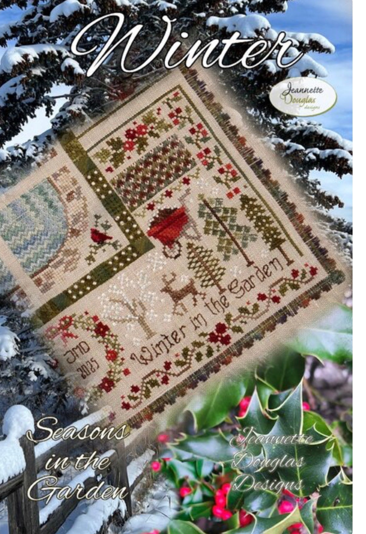 Winter Pattern - Seasons In The Garden - Jeannette Douglas