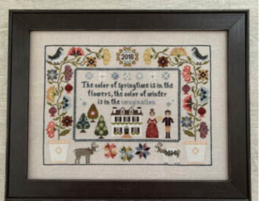 The Color Of Winter - Blue Flower