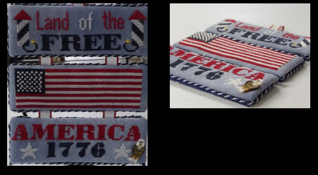 Star- Spangled Trio - Barefoot Needleart - 2026 Nashville Needlework Market PREORDER