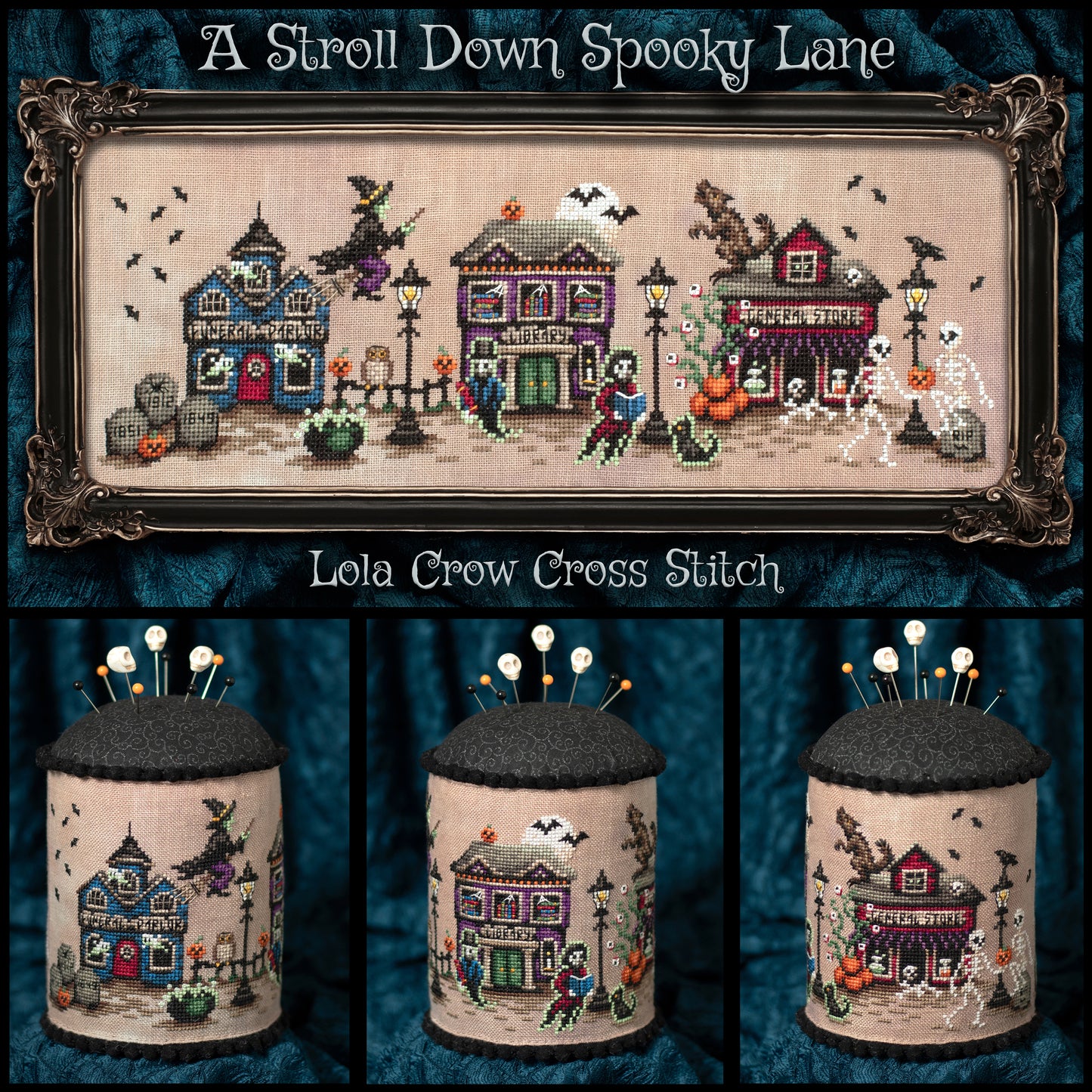 A Stroll Down Spooky Lane - Lola Crow - 2026 Needlework Marketplace PREORDER