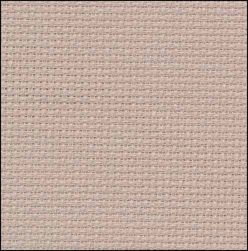 18 Count Aida Nougat (Stone Grey) by Zweigart