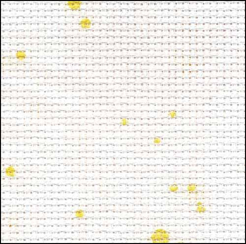 18 Count Aida Lemon Splash Fabric by Zweigart