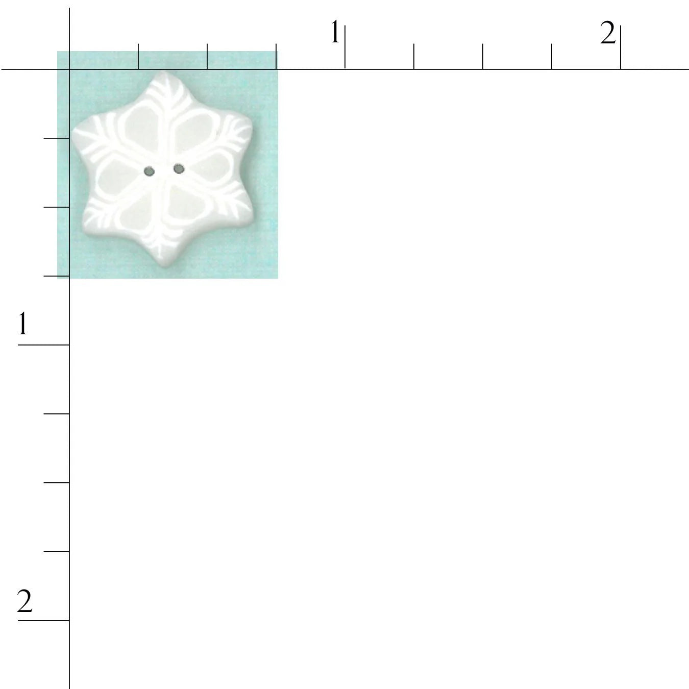 Small Snowflake Button - Just Another Button Company