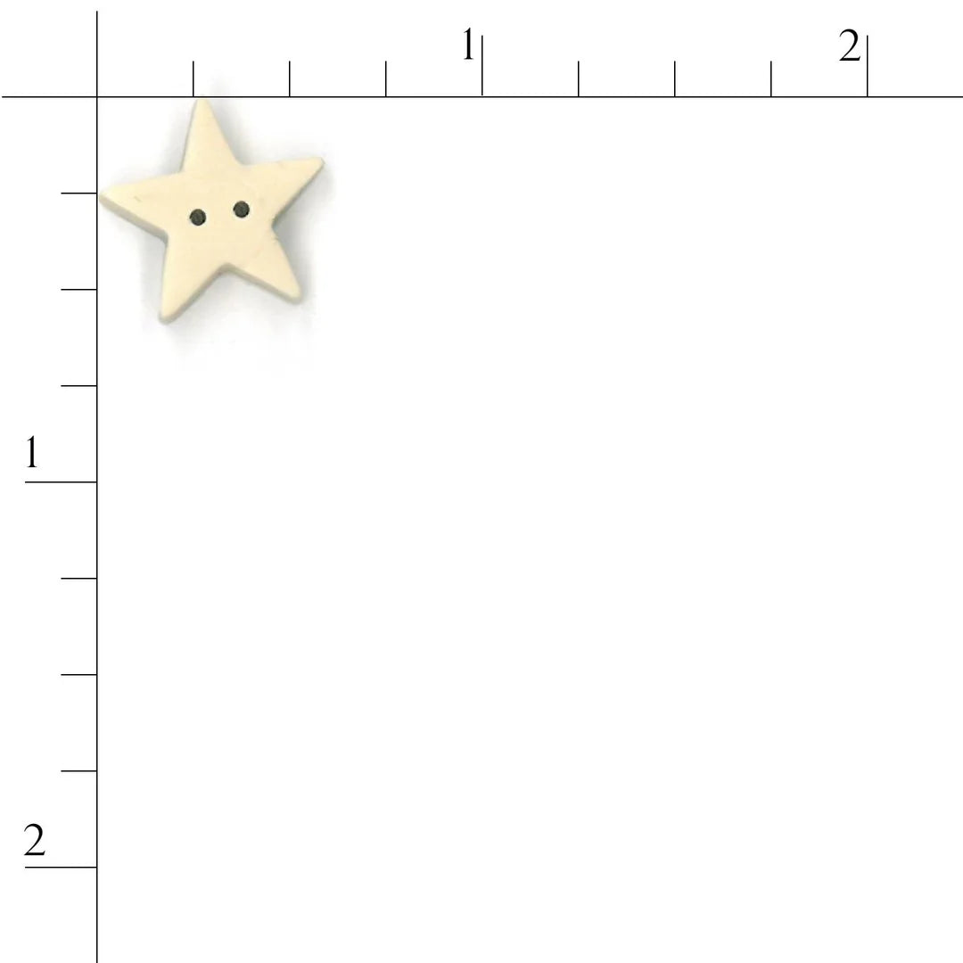 Large Tea-Dyed Star - Just Another Button Company