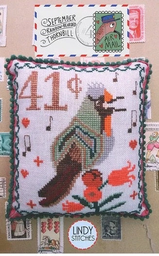 February Rose-Breasted Cockatoo - Lindy Stitches