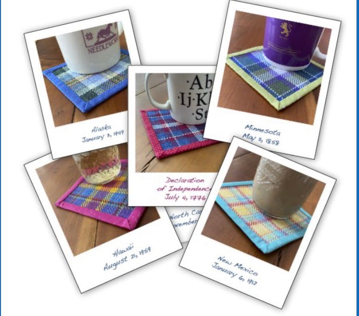 Statehood Coasters & More - Jean Farish Needleworks - 2026 Nashville Needlework Market PREORDER