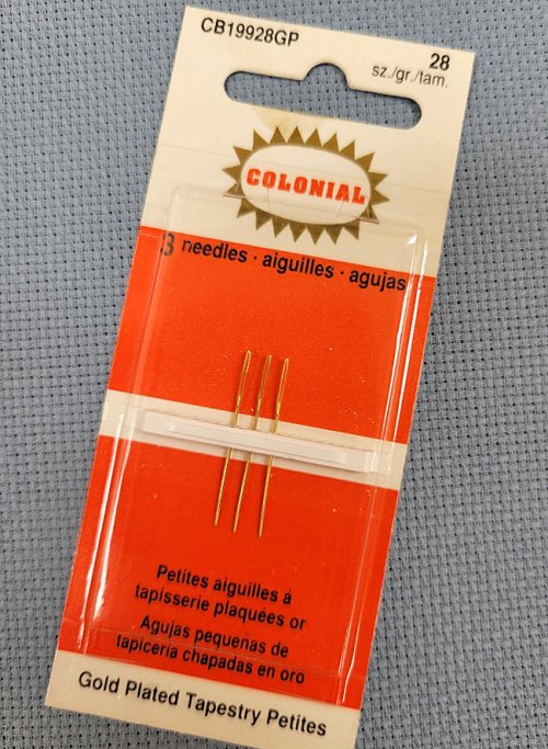Colonial Gold Tapestry Petite Needles - Size 28