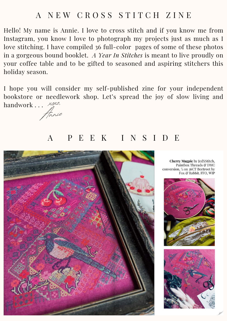 A Year in Stitches Vol. 1 Zine by Annie Chau