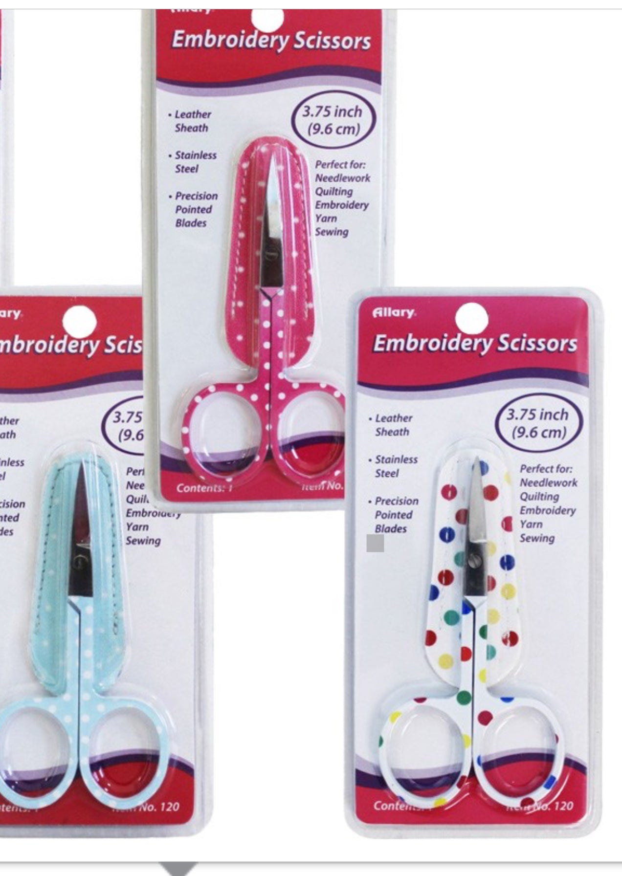 3.75" Embroidery Scissors with Sheath