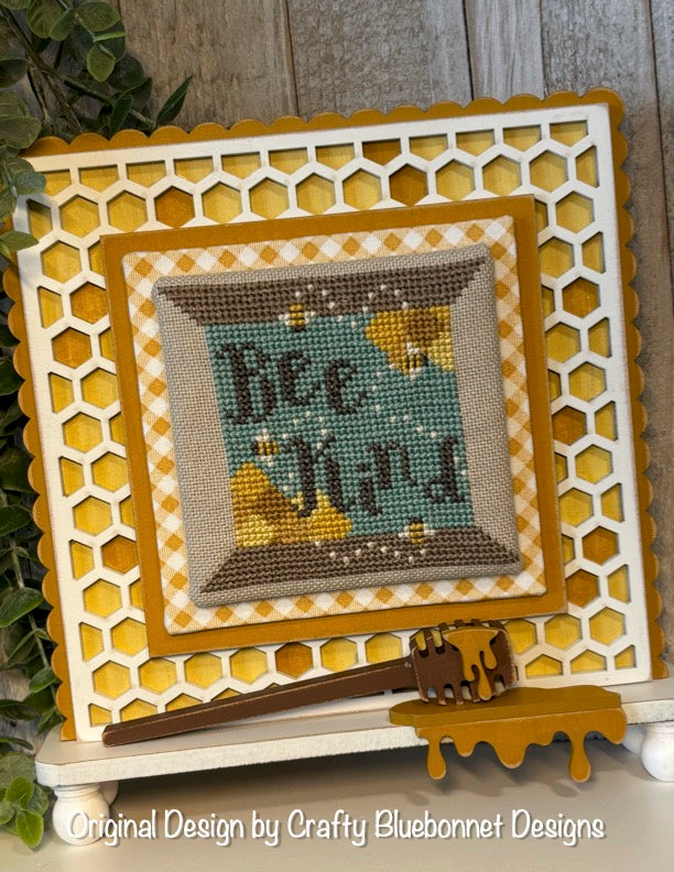 Bee Kind Spool - Crafty Bluebonnet