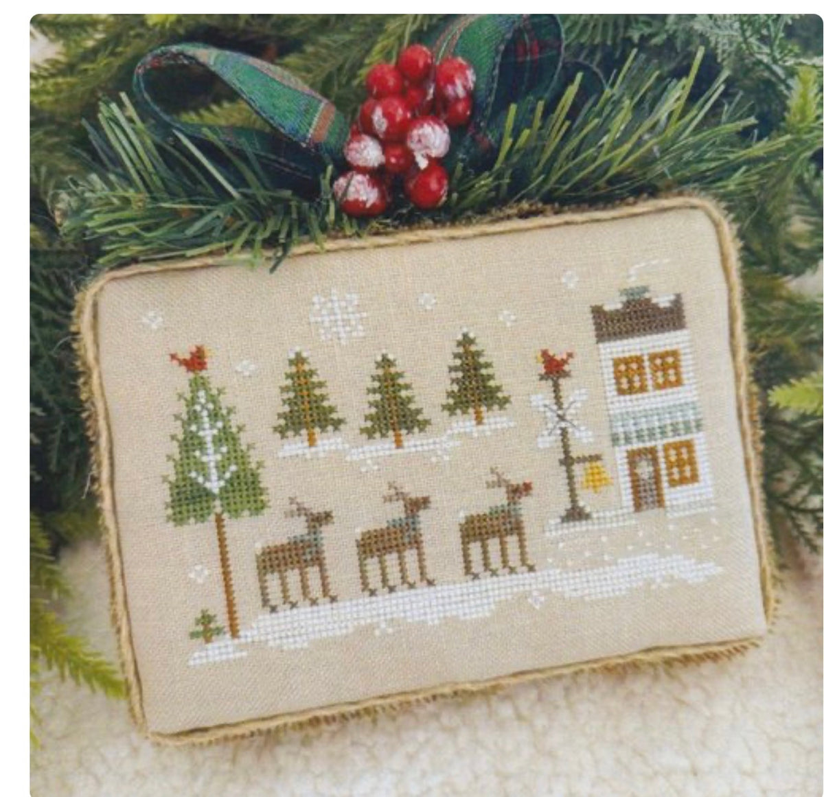 Winterville Reindeer Crossing - Little House Needleworks
