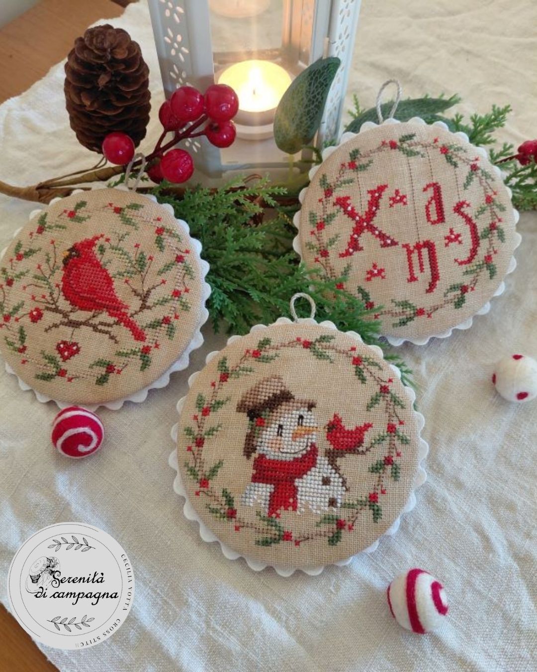 PROFUMO DI NATALE - TRIS (The Scent of Christmas - Trio) - Serenità di Campagna - 2026 Needlework Marketplace PREORDER