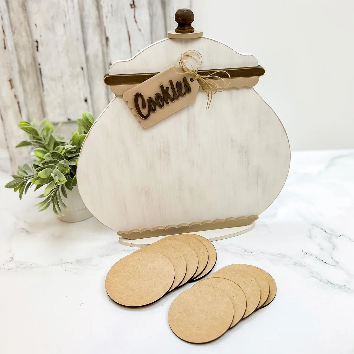 Backers for Round Cookie Jar from Paisley's and Polka Dots