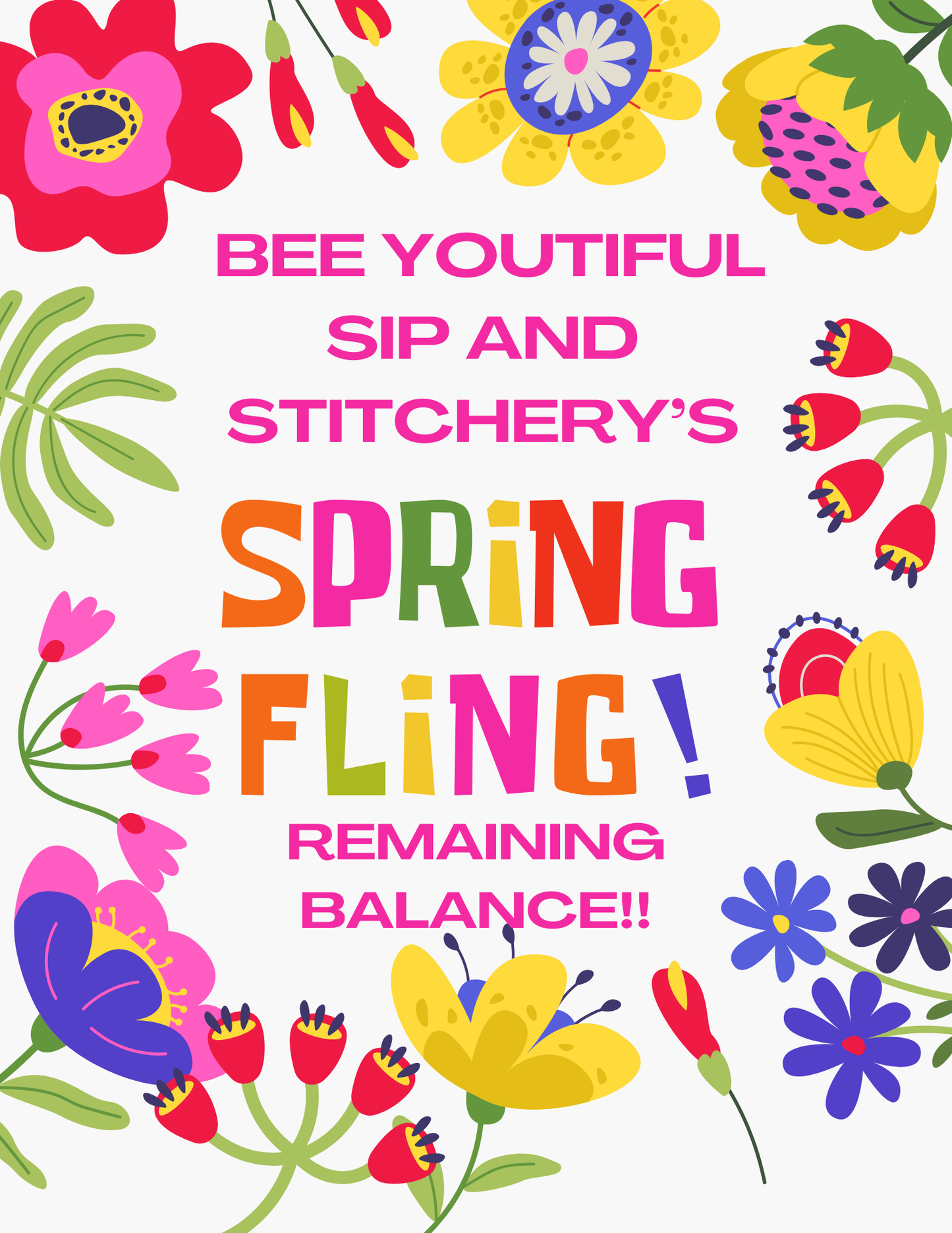 May 2026 Spring Fling Retreat Non-Refundable Remaining Balance