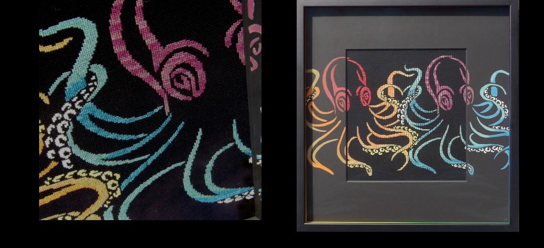 Tentacle Embrace - Barefoot Needleart - 2026 Nashville Needlework Market PREORDER