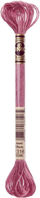 DMC Light Effects Metallic Floss - Pink E316