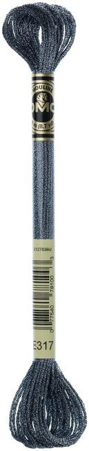 DMC Light Effects Metallic Floss - Titanium E317