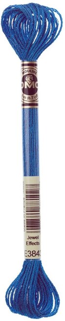DMC Light Effects Metallic Floss - Electric Blue E3843