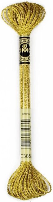 DMC Light Effects Metallic Floss - Dk Gold E3852