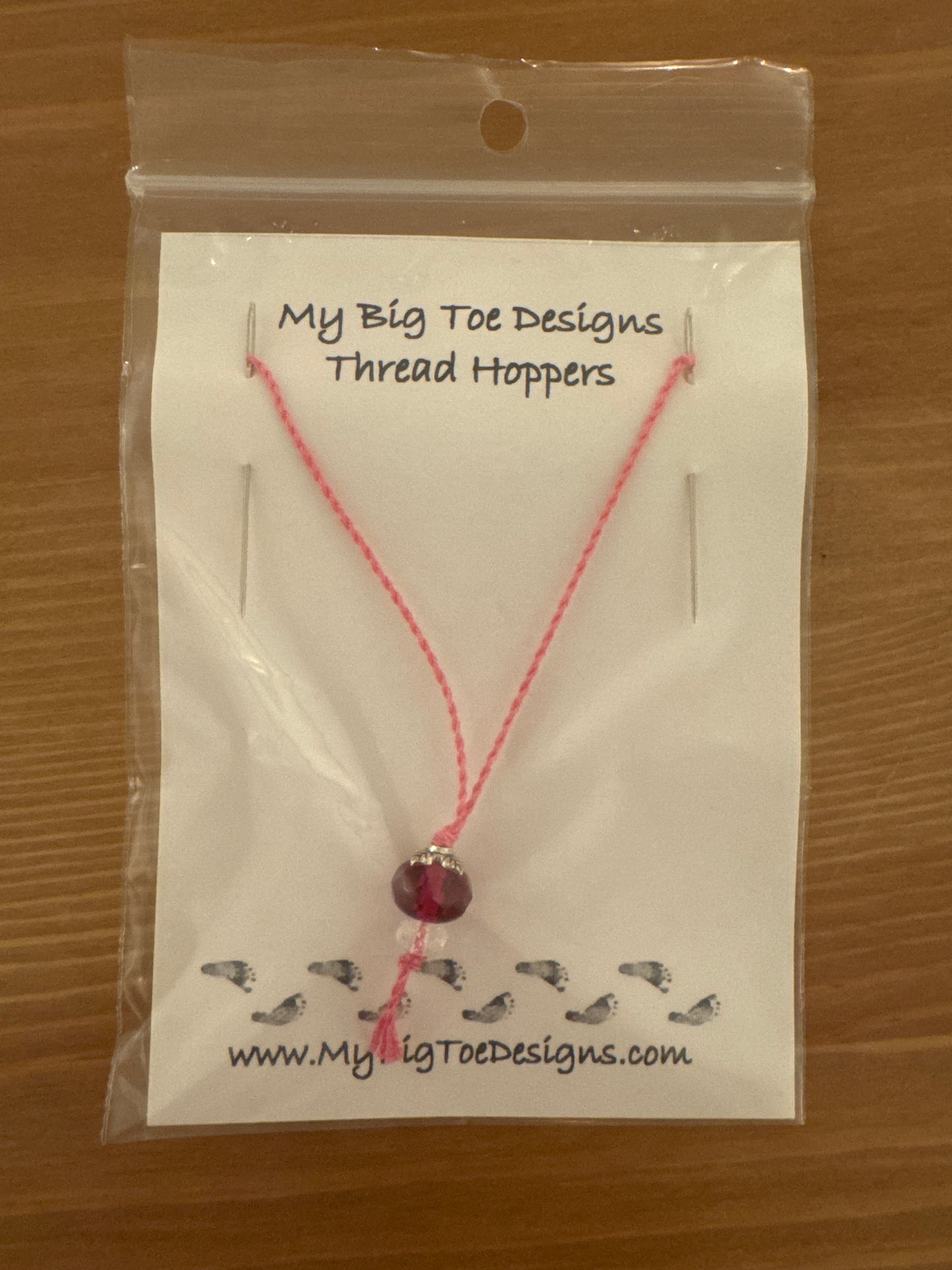 Pink Thread Hoppers - My Big Toe Designs