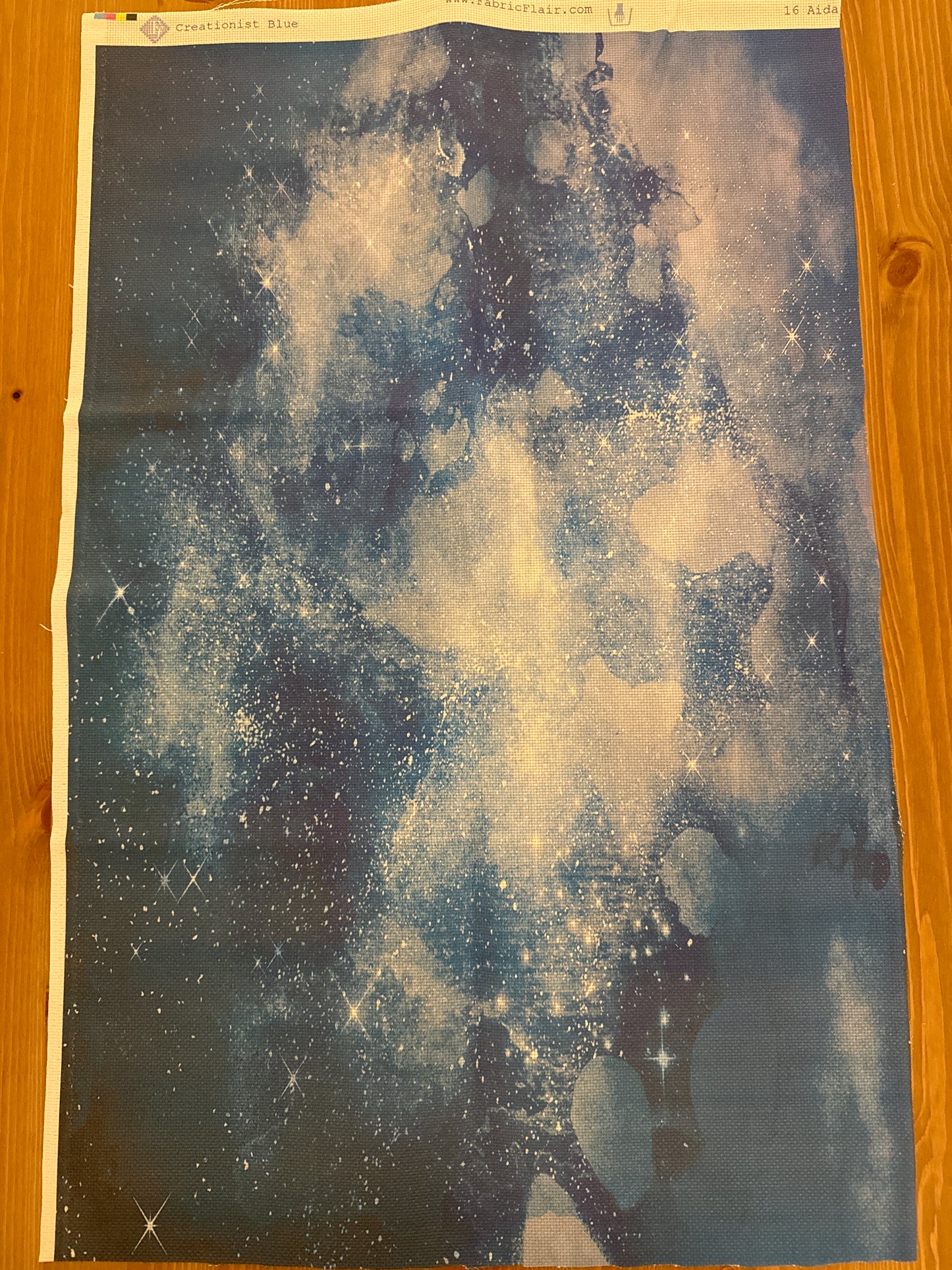 16 Count Aida Creationist Blue Fabric by Fabric Flair