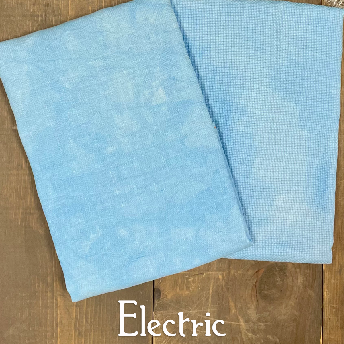 14 Count Aida - Electric Blue Fabric - Forbidden Fiber Company